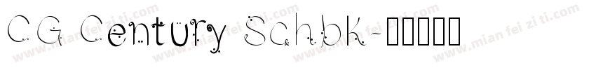 CG Century Schbk字体转换